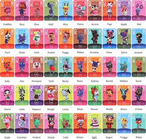 acnh amiibo cards full set